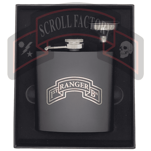 1 75 Scroll Flask 6 oz Black Set