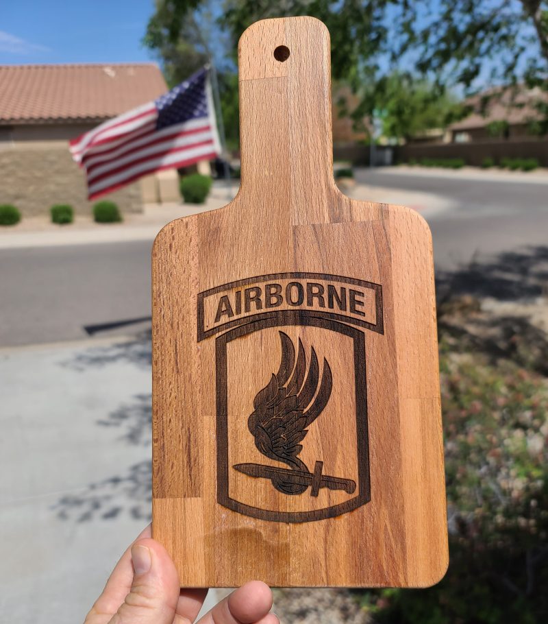 173rd Sky Soldier cutting Board