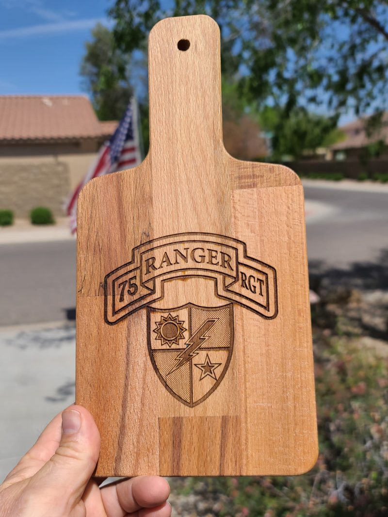 75th Ranger REGT cutting board