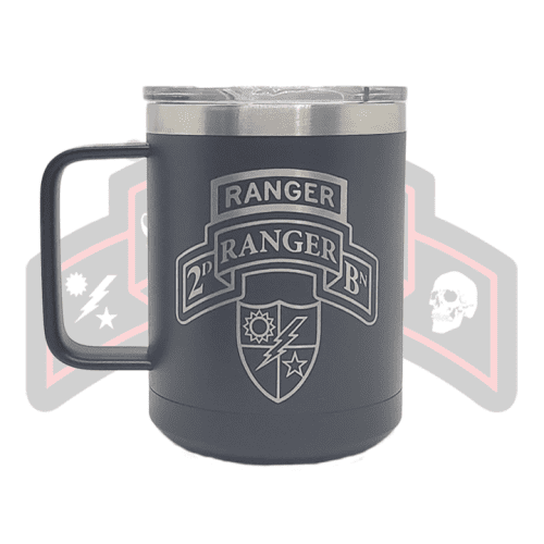 2d Ranger Bn Scroll and Tab Tumbler