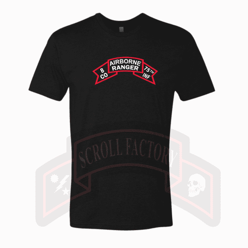 BCoAirborneRangerScrollBlackShirtmockup