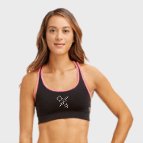 Blk Pink Sports bra DUI