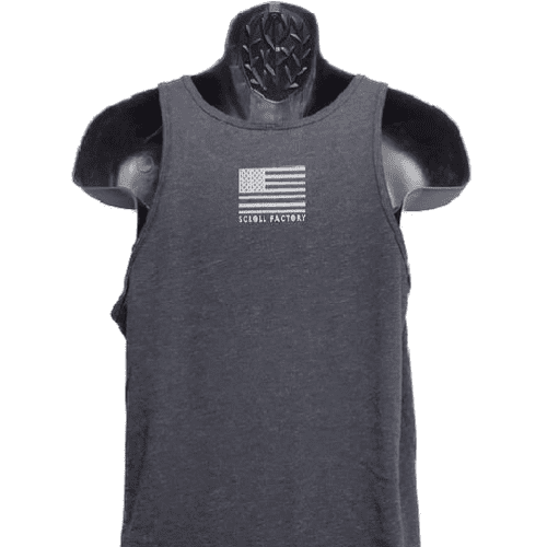 Chop and Stab Black Triblend Tank back 1 w