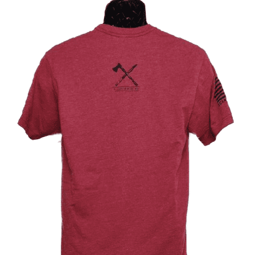 Chop and Stab Shirt Cardinal Red back 1 w