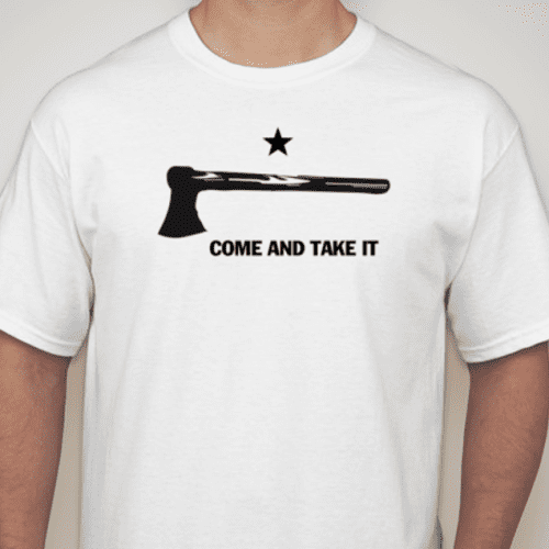 Come and Take it shirt white