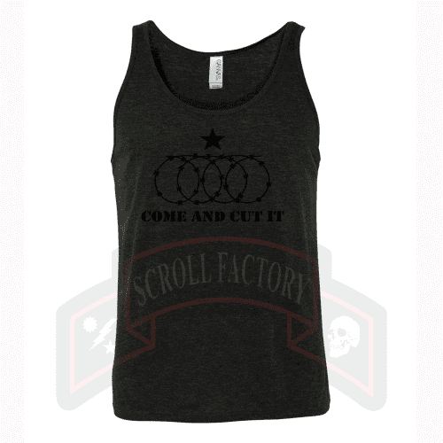 ComeandcutitCharcoalTankTopmockup