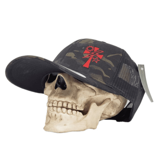 Crusader Cross Multicam Black skull