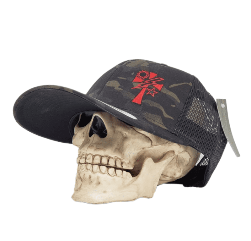 Crusader Cross Multicam Black skull