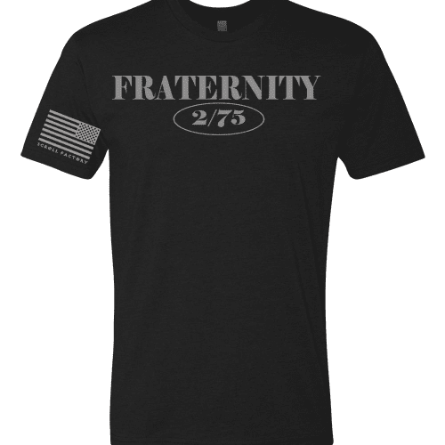 FRATERNITY2 75v2BlackShirtlettering