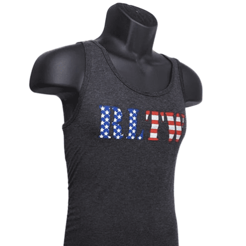 Mens RLTW Flag Charcoal Tank 1 w