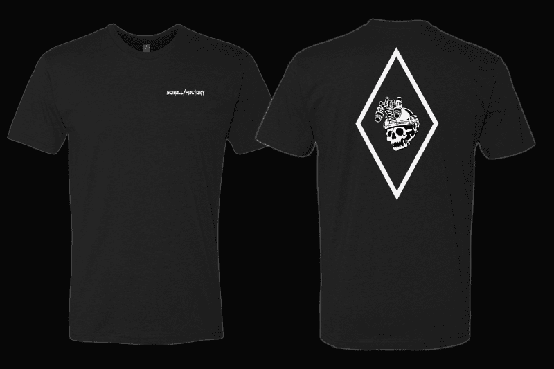 OperatorDiamondBLKshirtmockupfrontandback