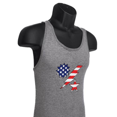 Patriot DUI Heather gray Tank front 1 w