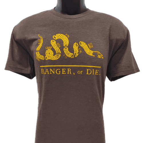 Ranger or Die Espresso Front 1 w