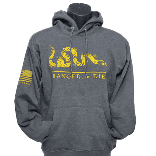 Ranger or Die Hoodie front 1w