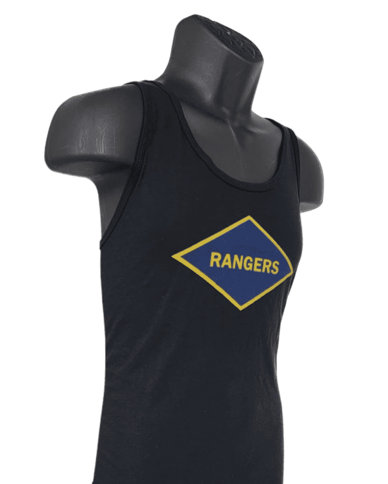 RangersWWIIBlackTankTopRTfront1