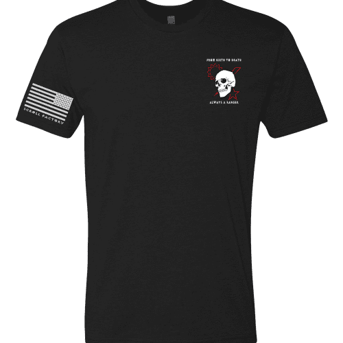 ScrollSkullDUI FrontMockupBlackshirt