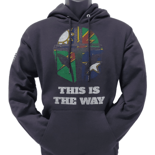 This is the Way Hoodie Black front 1 w