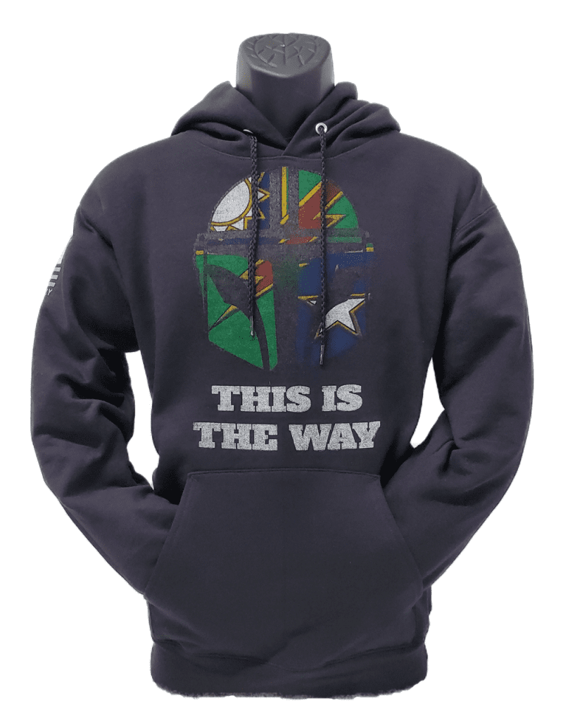 This is the Way Hoodie Black front 1 w